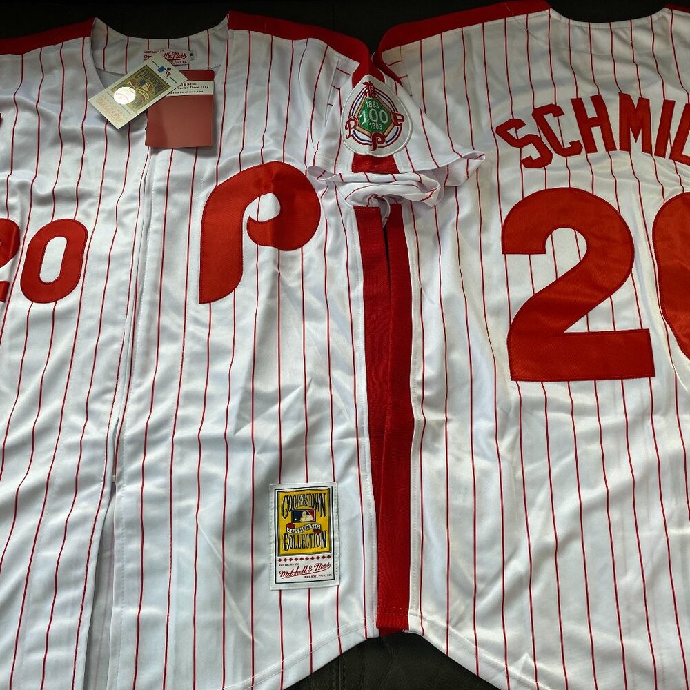 PHILADELPHIA PHILLIES MIKE SCHMIDT Men's JERSEY M,L,XL,2X by Mitchell & Ness